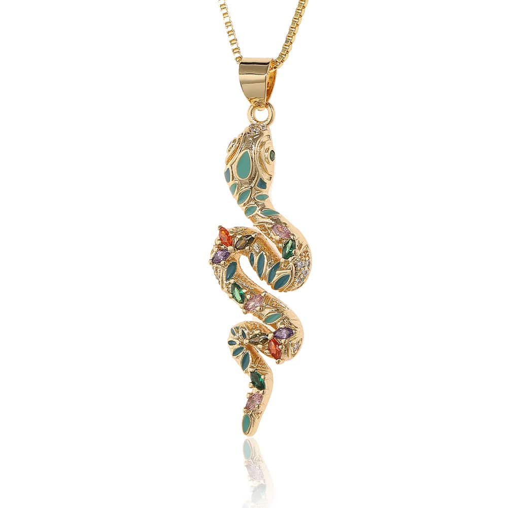 Collier Serpent style Bohème