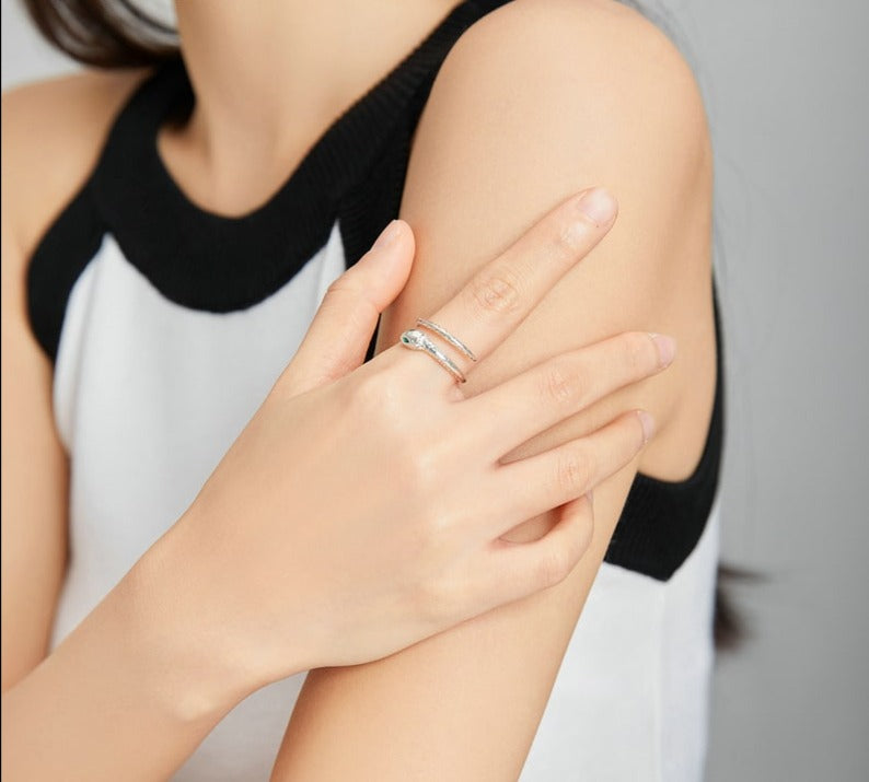 Bague Serpent Glamour (Argent)