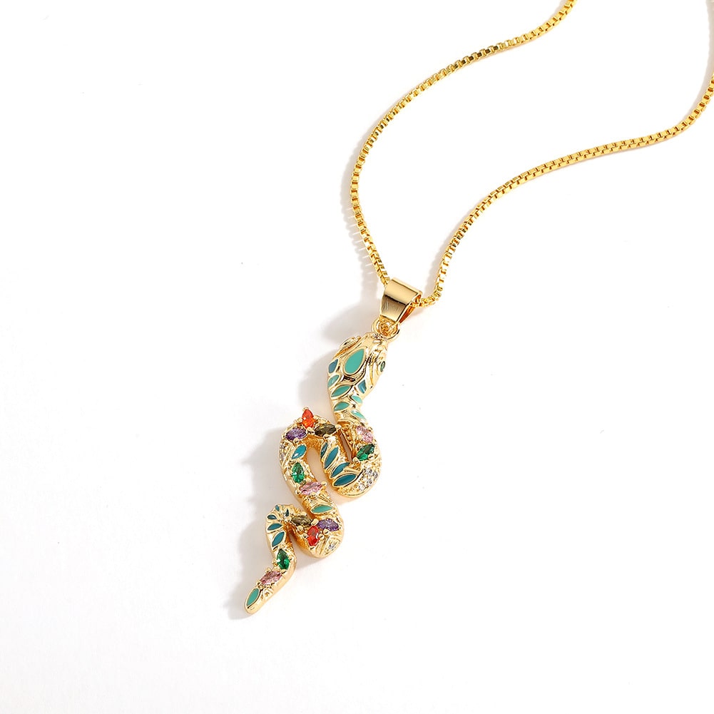Collier Serpent multicolore