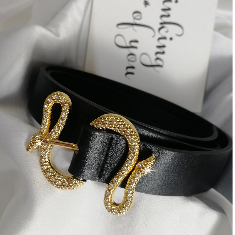 Ceinture imprimée Serpent Femme