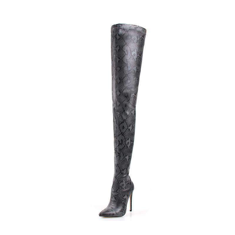 Cuissardes Imitation Serpent noir