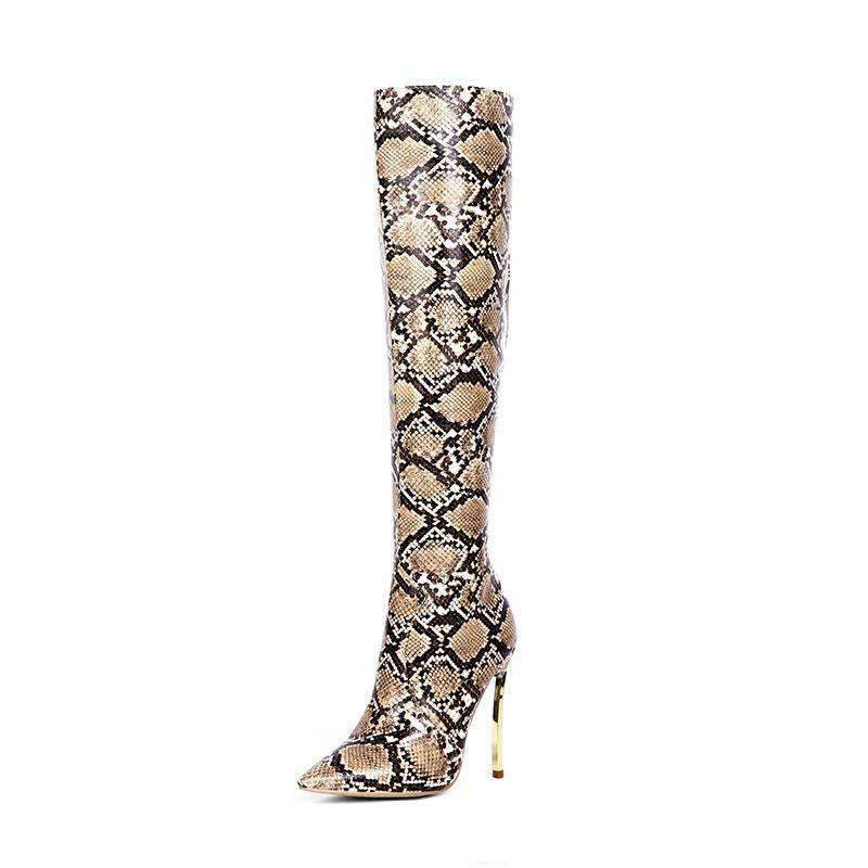 Cuissardes Motif Serpent marron