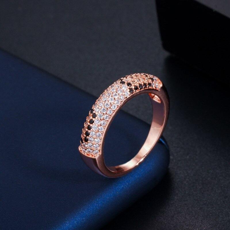 Anneau Serpent rose