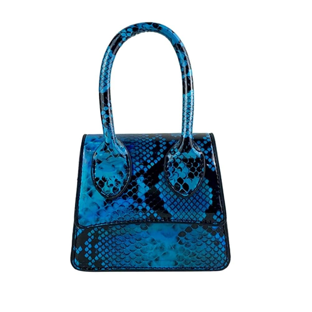 Sac Serpent Bleu Petite Taille