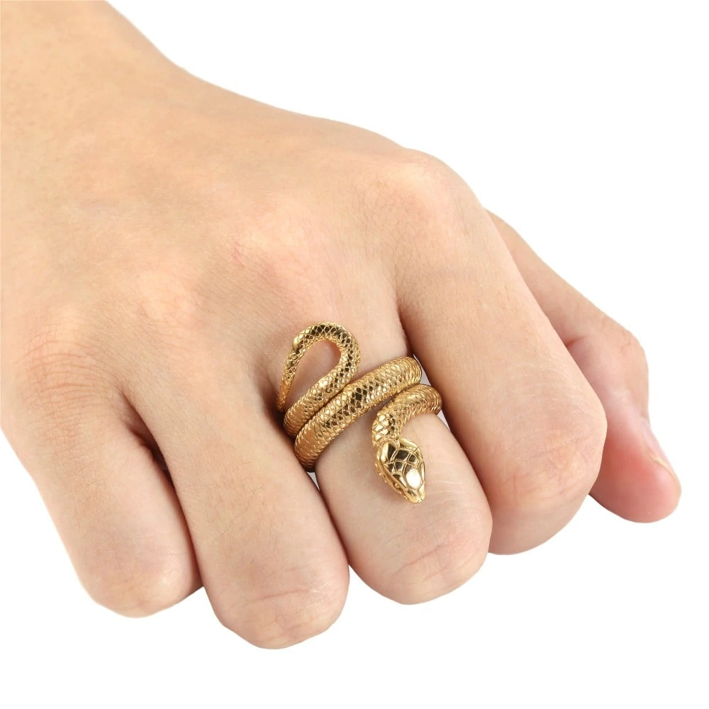 Bague Serpent Or homme