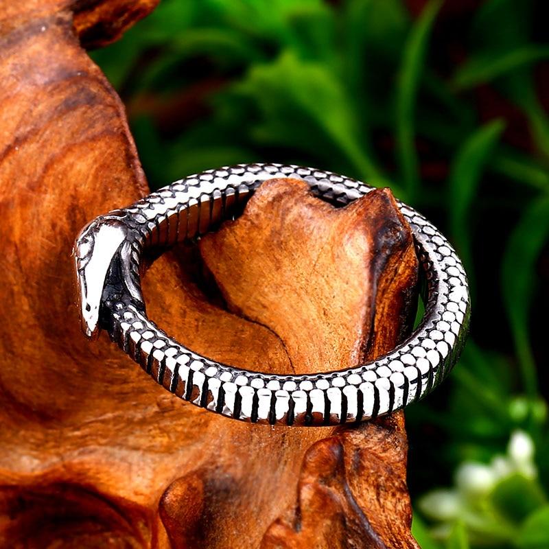 Bague Serpent Ouroboros Homme