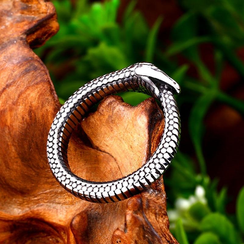 Bague Serpent Ouroboros Homme