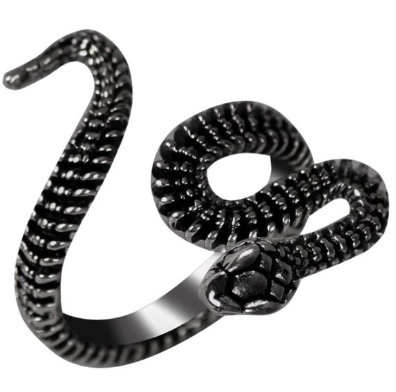 Bague Python Noir