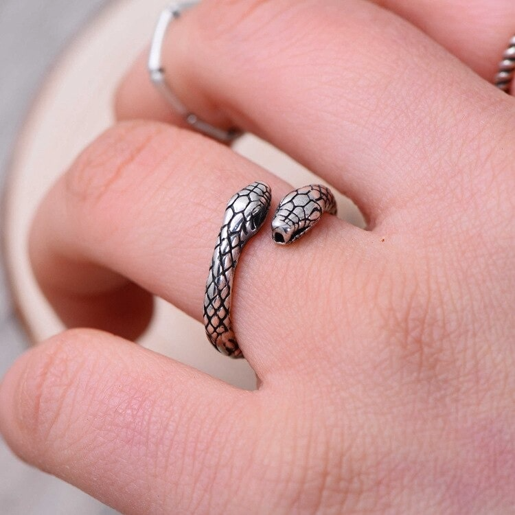 Bague Serpent à 2 têtes
