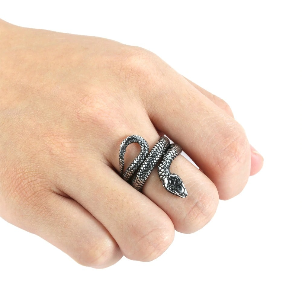 Bague Serpent Acier Inoxydable