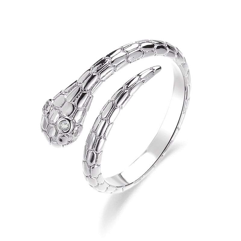 Bague Serpent Ajustable Argenté