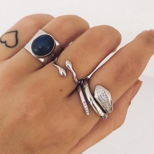Bague Serpent Chic (Argent)