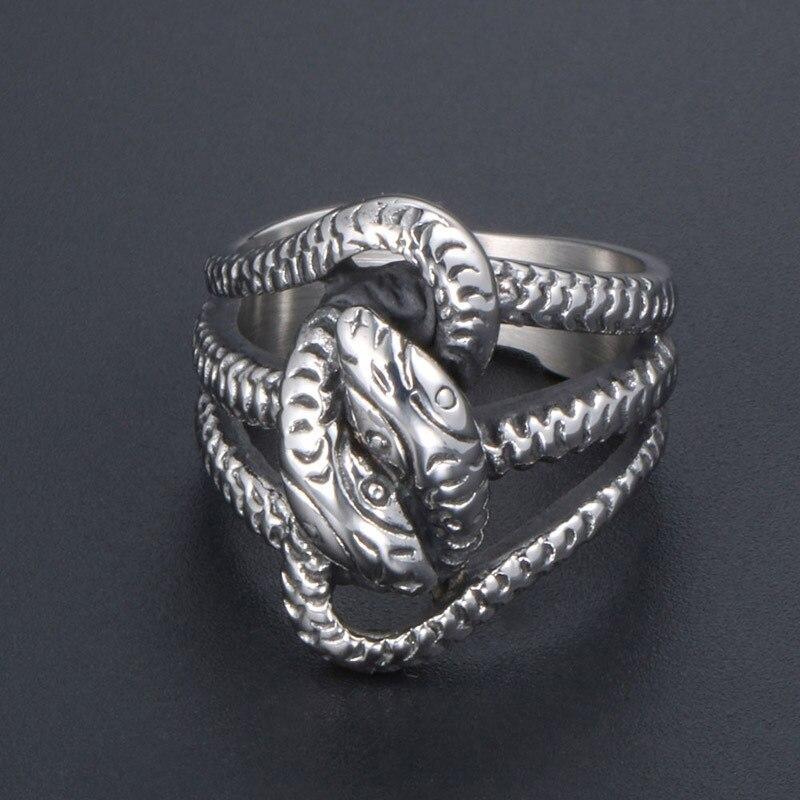 Bague double Serpent