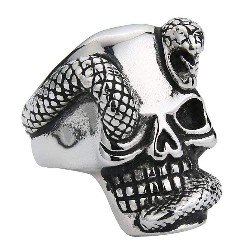 Bague Serpent Crâne