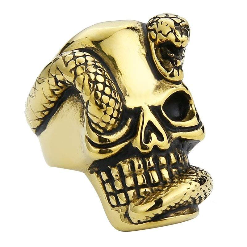 Bague Serpent Crâne