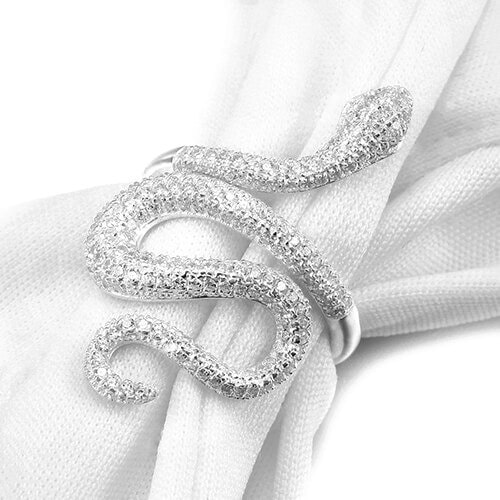 Bague Serpent diamant Argent