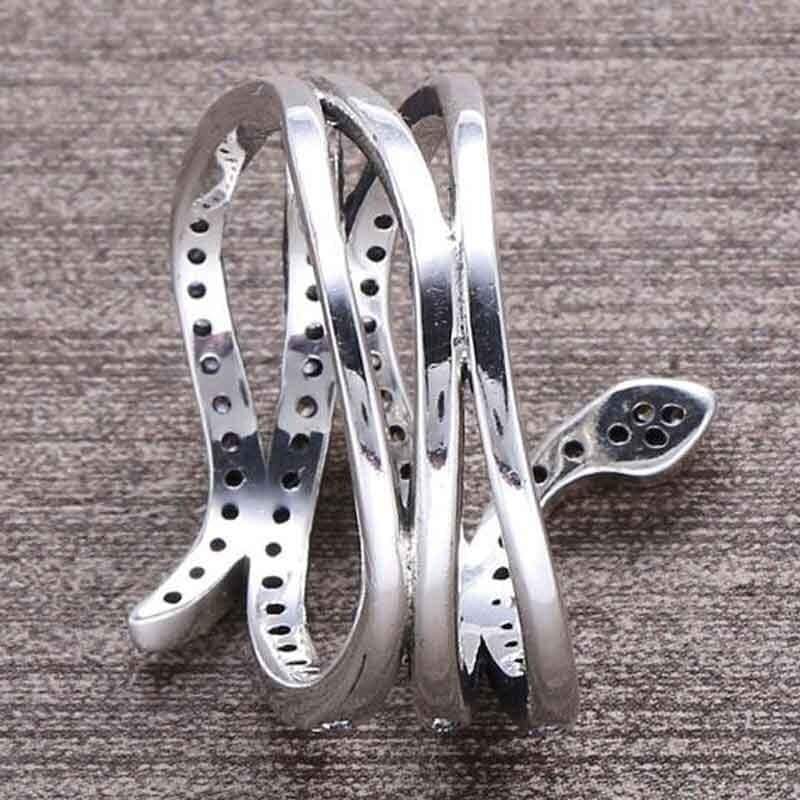 Bague Serpent Fiançailles (Argent)