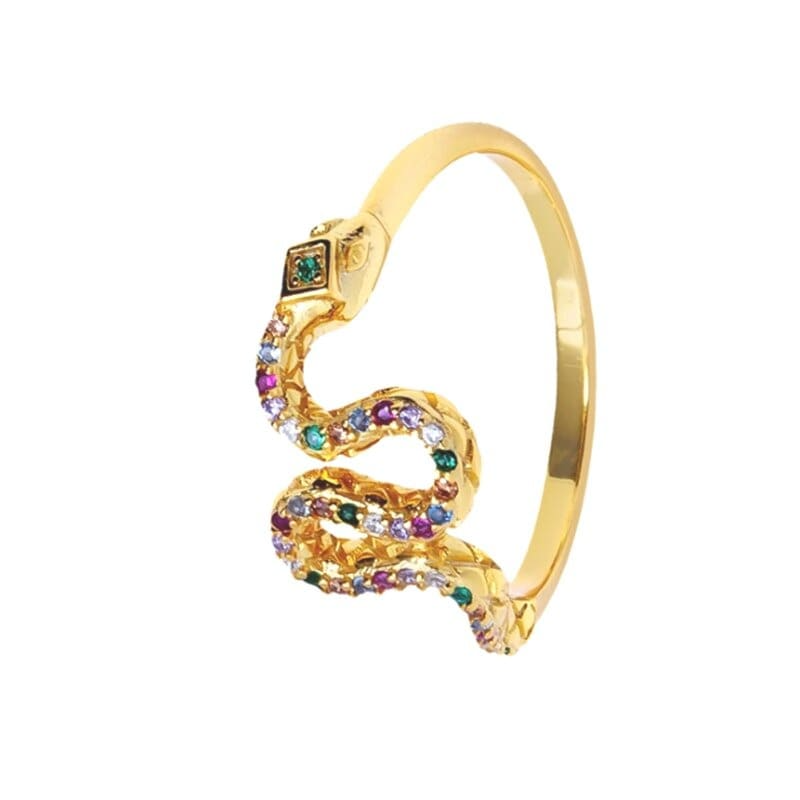 Bague Serpent Fine Multicolore
