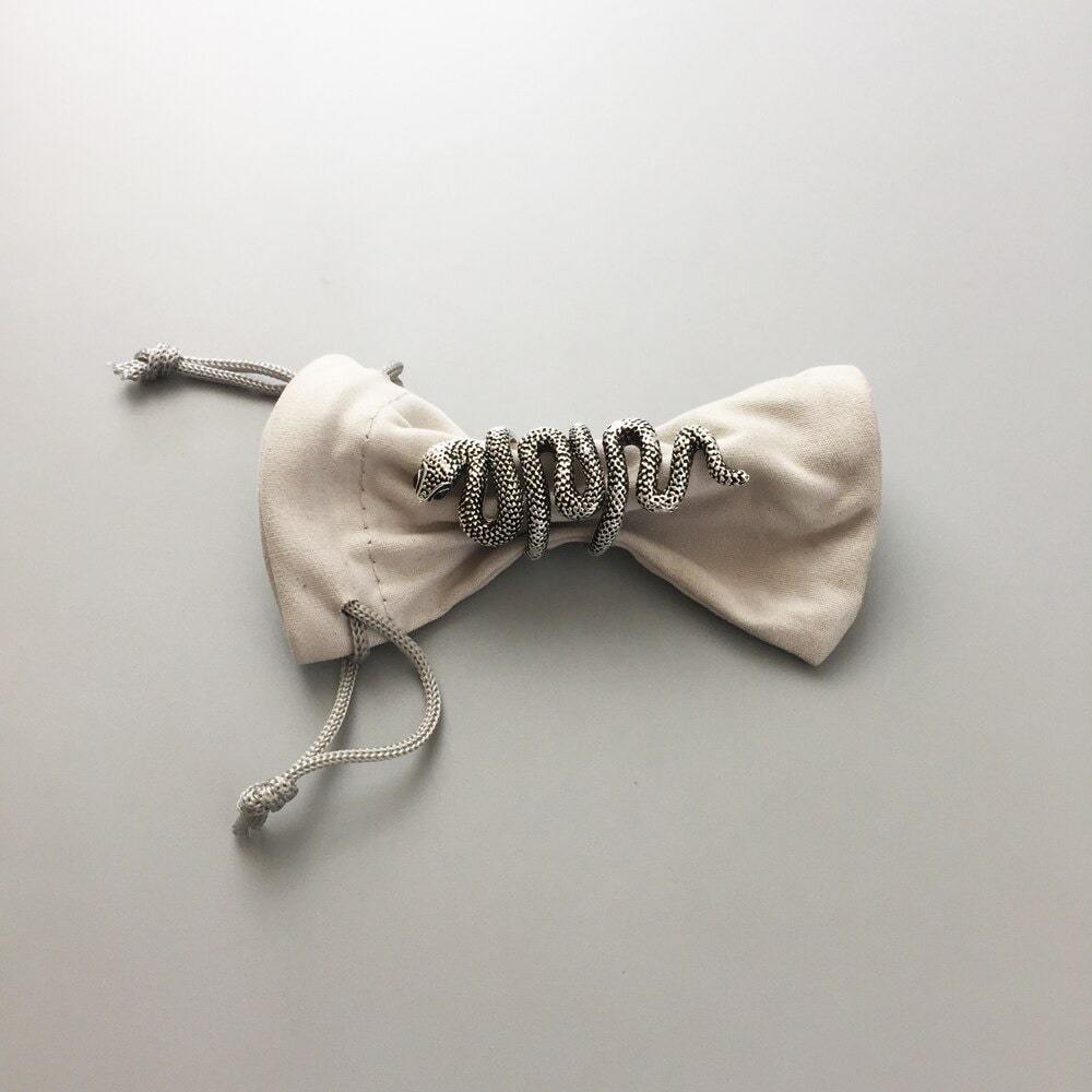 Bague Serpent Géant Femme (Argent)