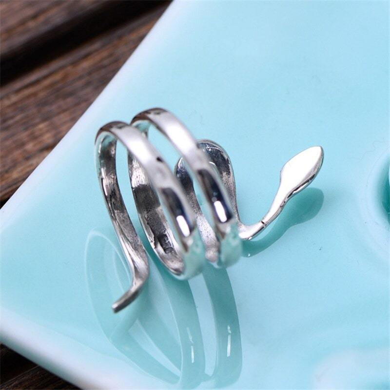 Bague Serpent Luxe (Argent)