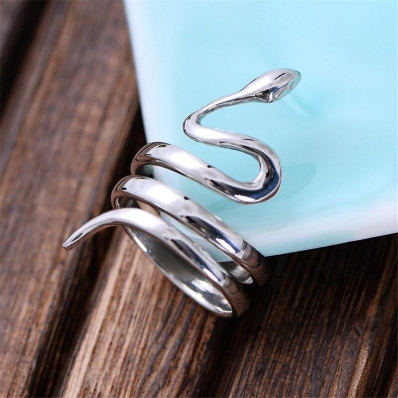 Bague Serpent Luxe (Argent)