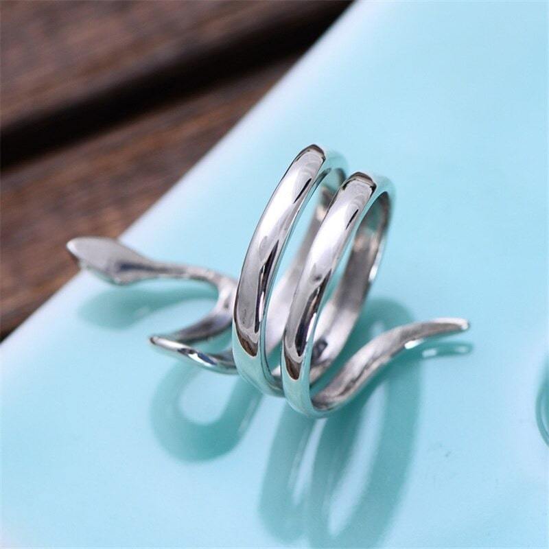 Bague Serpent Luxe (Argent)