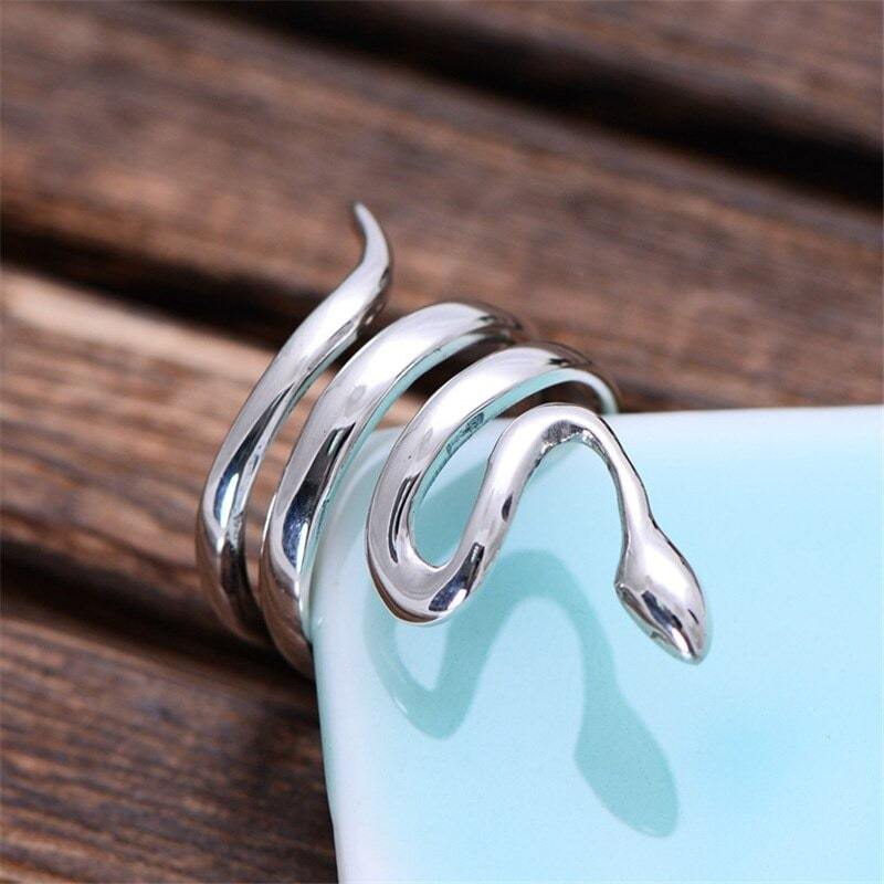 Bague Serpent Luxe (Argent)