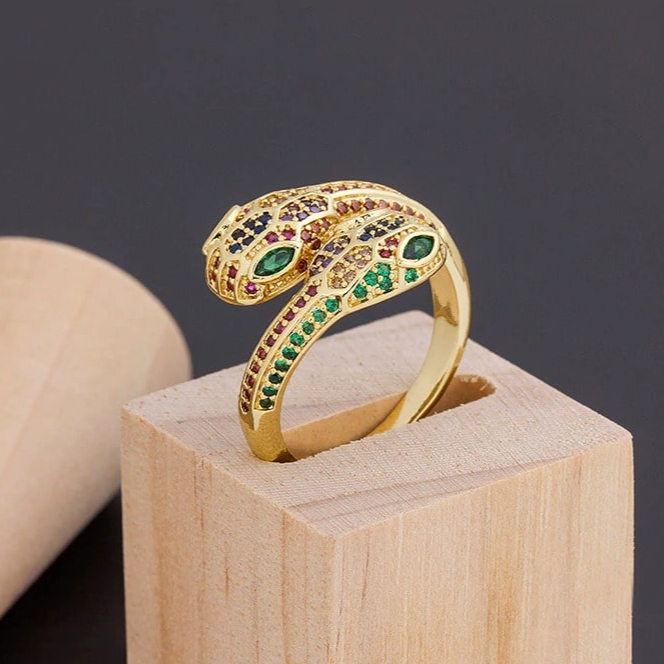 Bague Serpent Multicolore