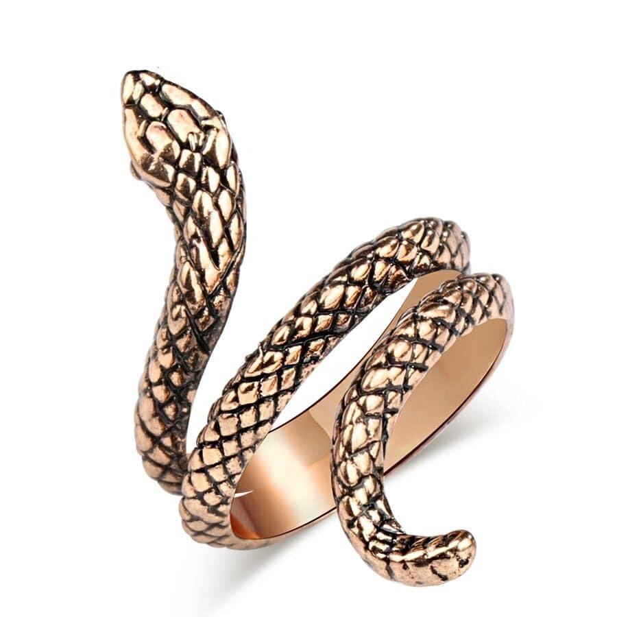 Bague Serpent Or Rose