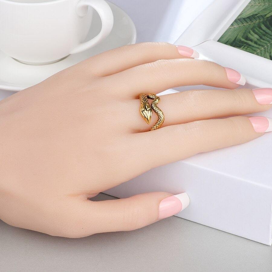 Bague Serpent Or Vintage