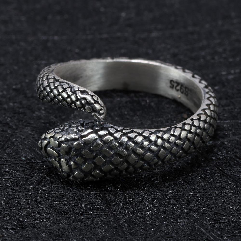 Bague Serpent Rétro (Argent)