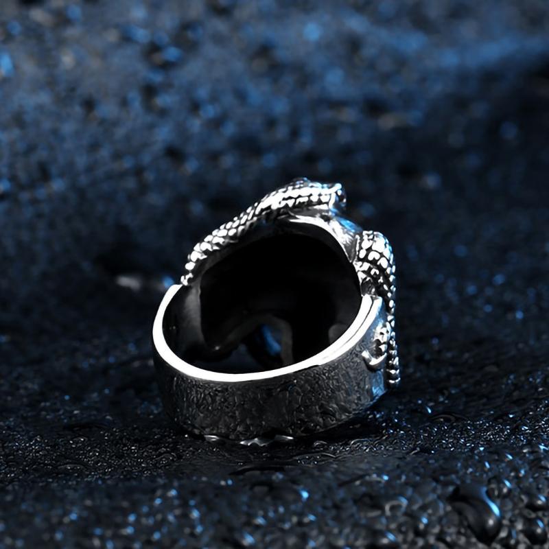 Bague Serpent Tête de Mort