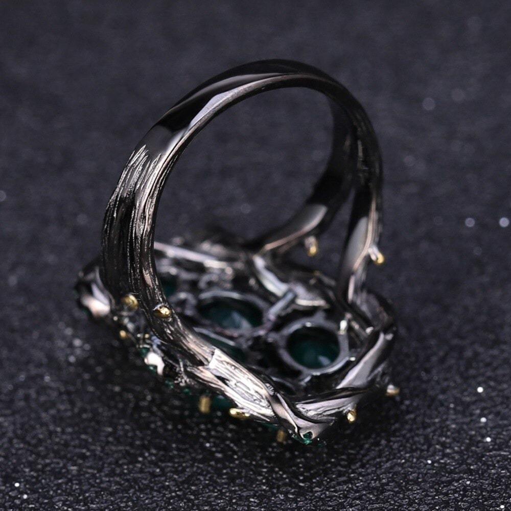 Bague Serpent Trône Royal Argent Sterling 925