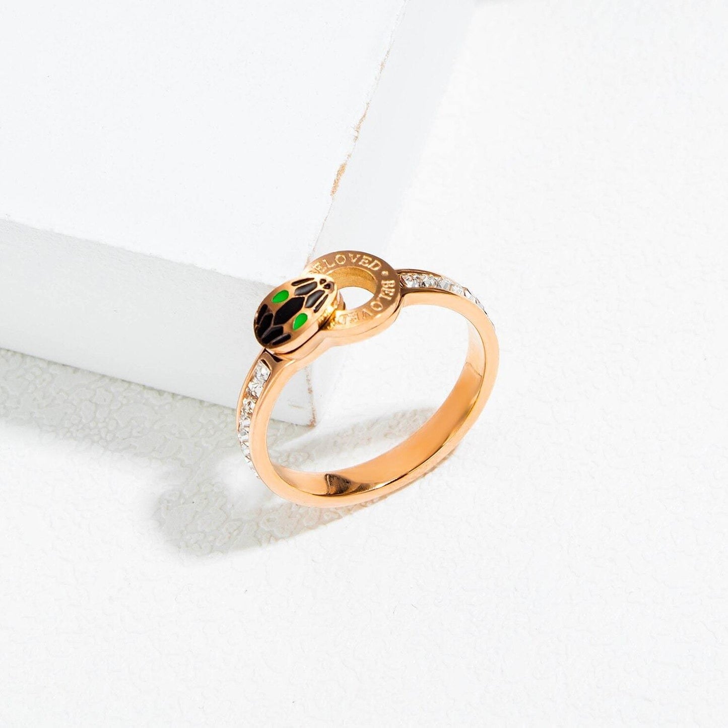 Bague Serpent Zircon Luxe