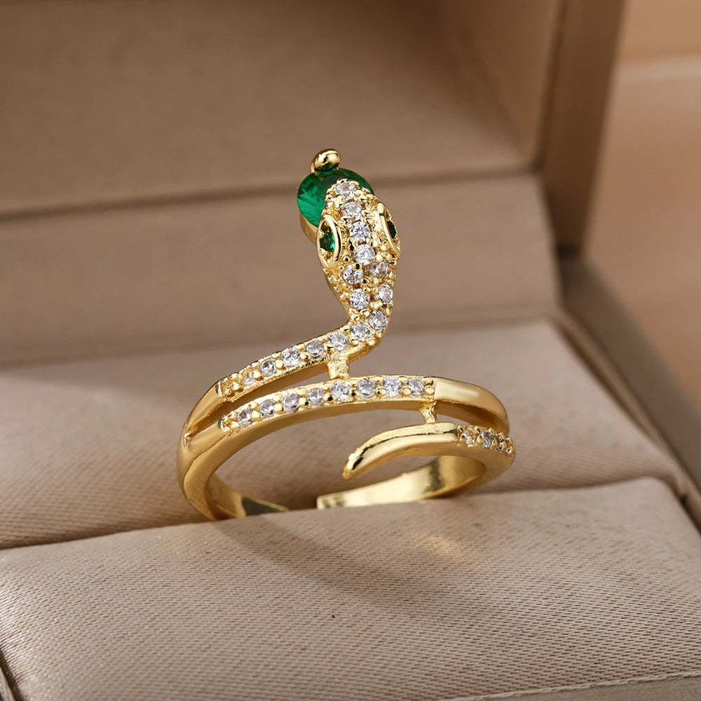 Bague Serpent avec cristal
