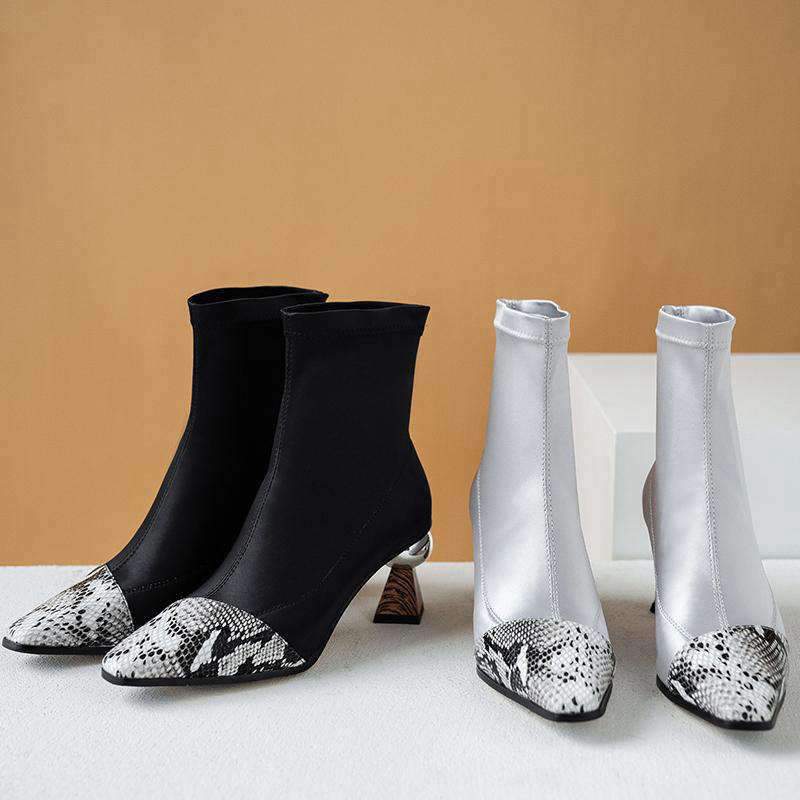 Bottines à Talon Serpent tendance