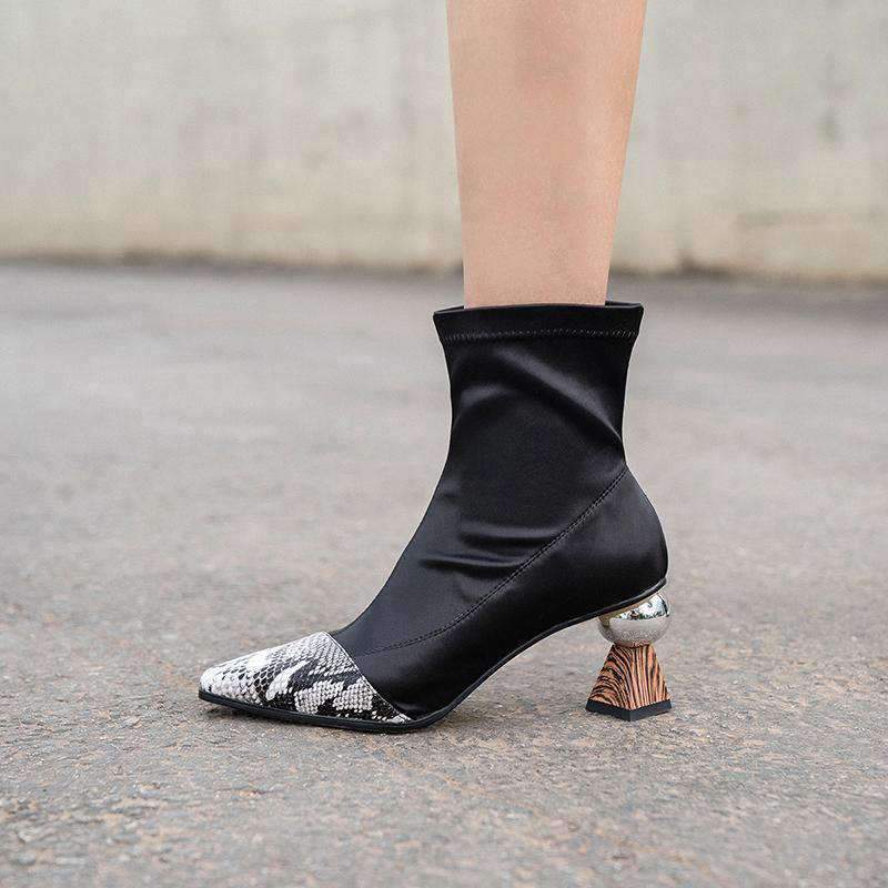 Bottines à Talon Serpent