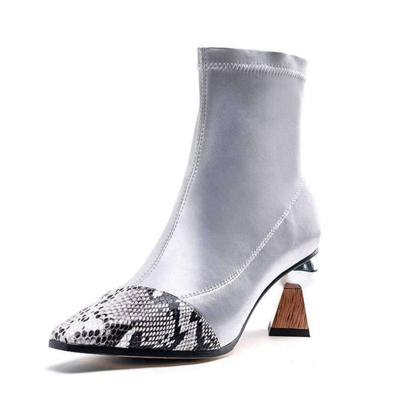 Bottines à Talon python