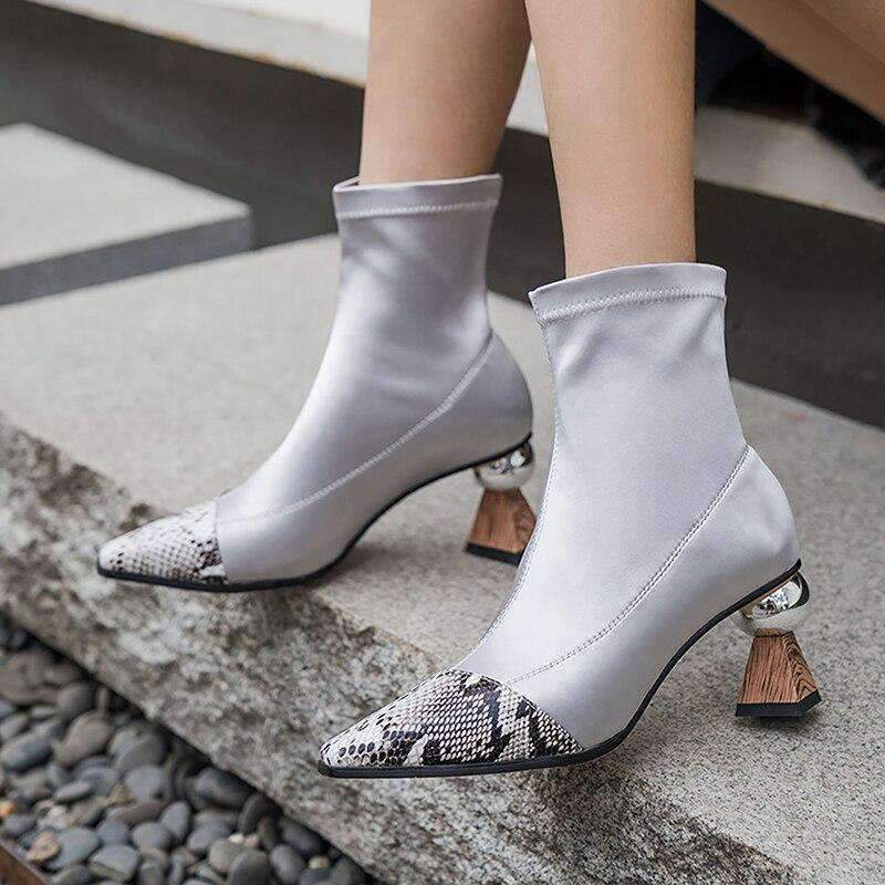 Bottines à Talon Serpent