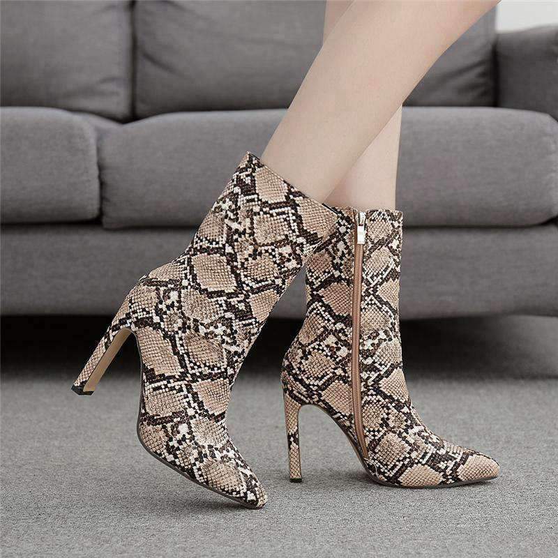Bottines à Talons Serpent femme