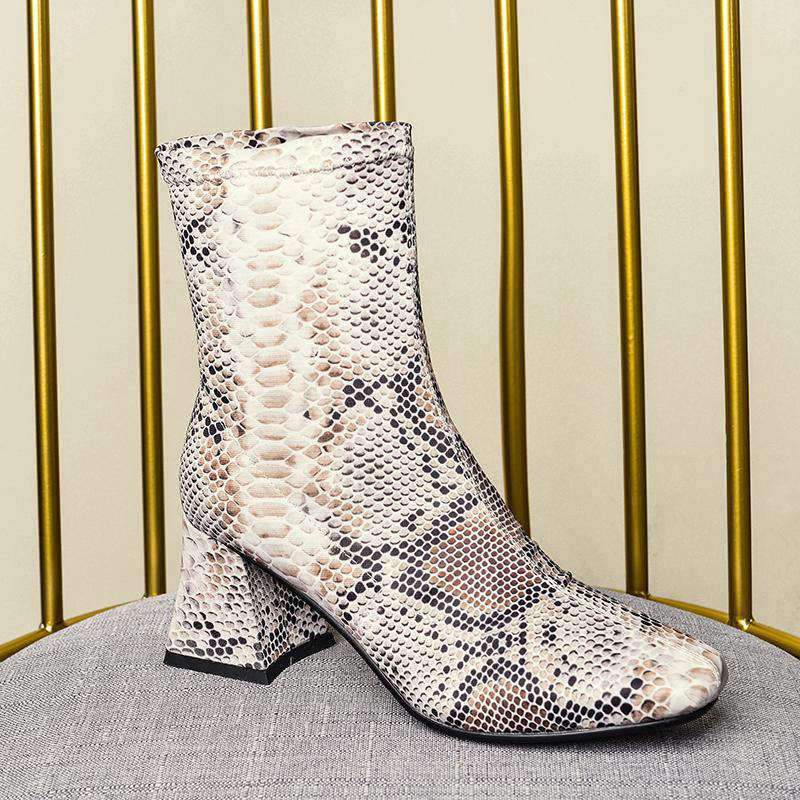Bottines Chaussettes Python tendance