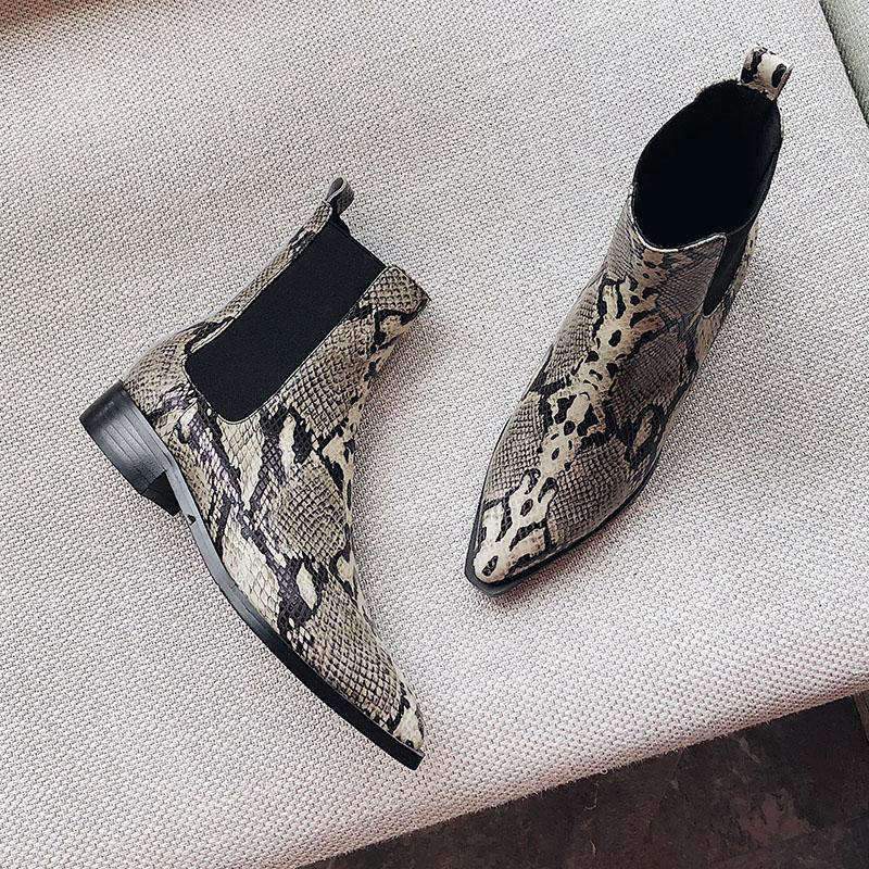 Bottines Serpent Chelsea Cuir