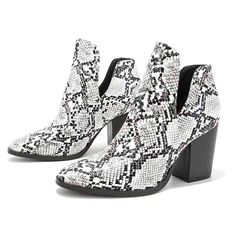 Bottines Effet Serpent
