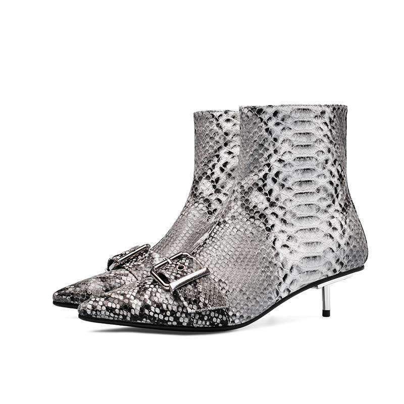Bottines Serpent Cuir