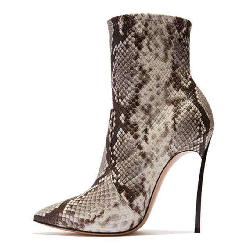 Bottines Serpent Hiver à talon haut