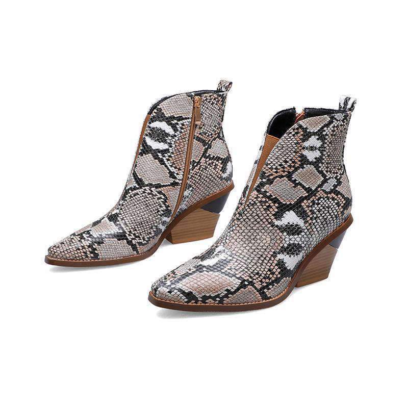 Bottines Peau Serpent