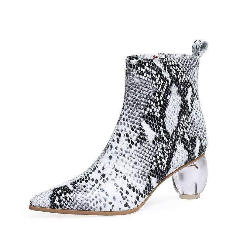 Bottines python à Talons