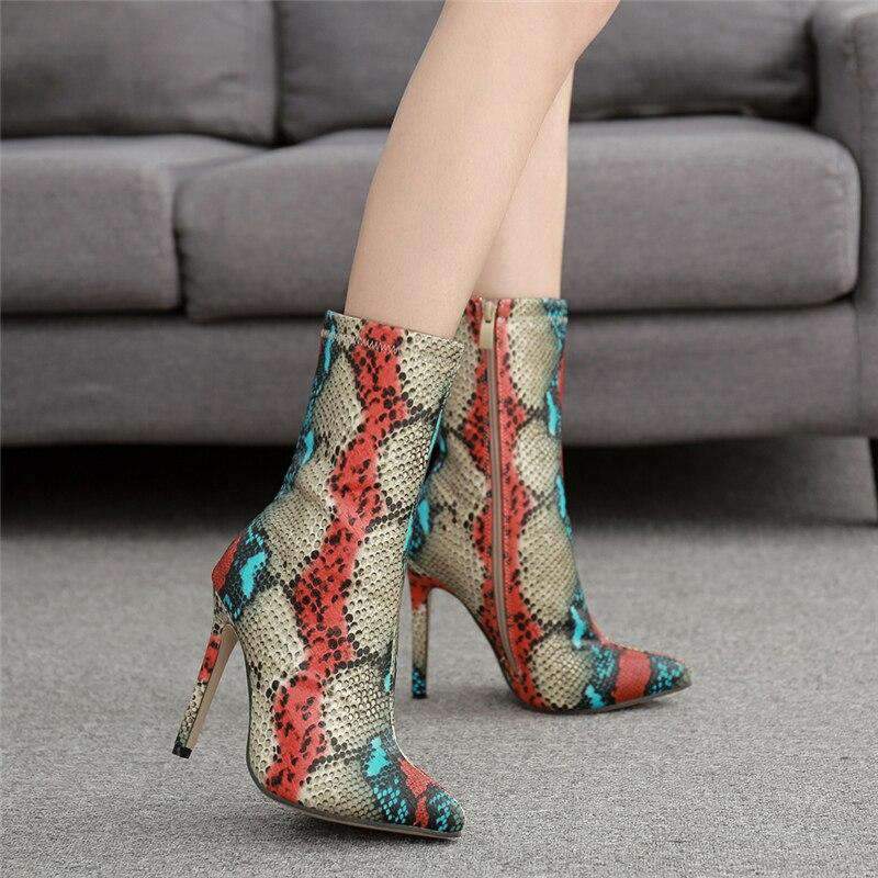 Bottines Serpent femme Multicolore