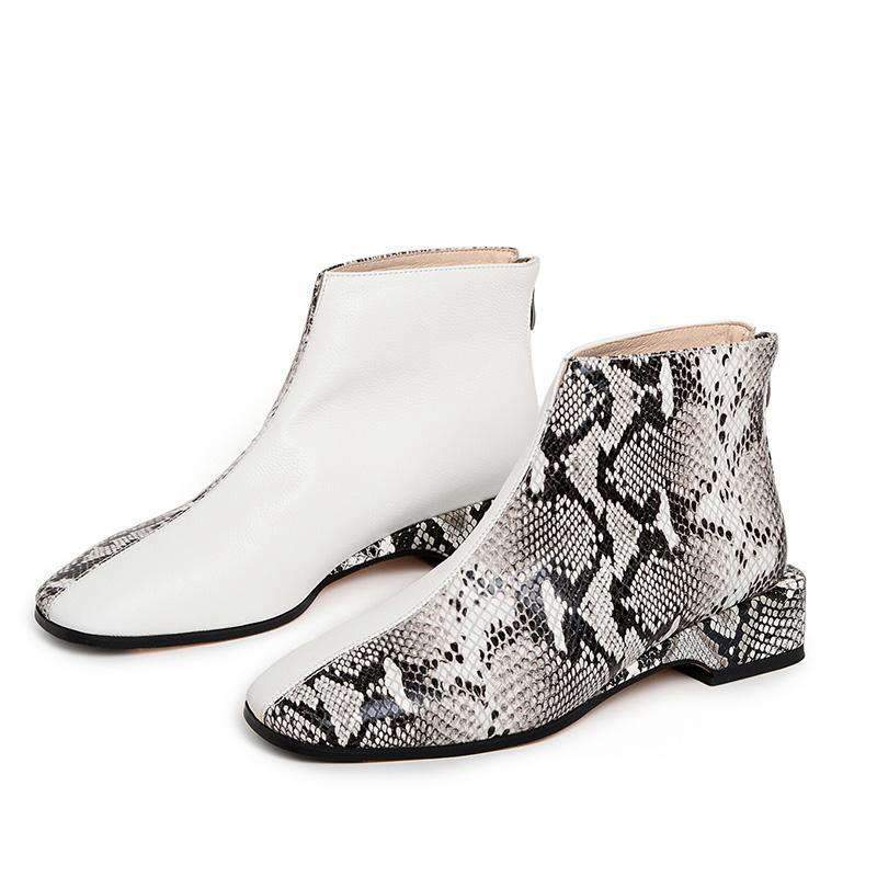 Bottines Serpent Python Plates