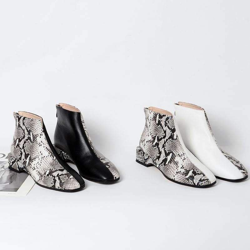 Bottines Serpent Python Plates
